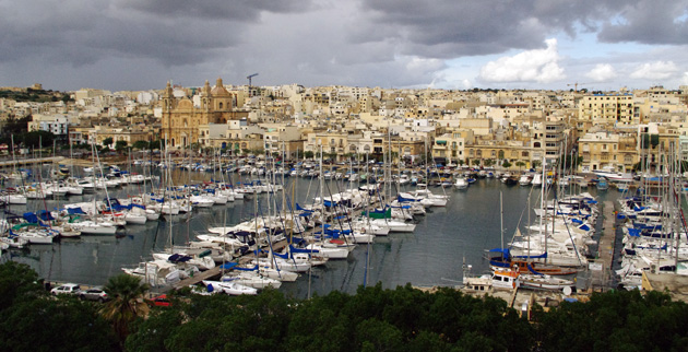 View over Msida marina